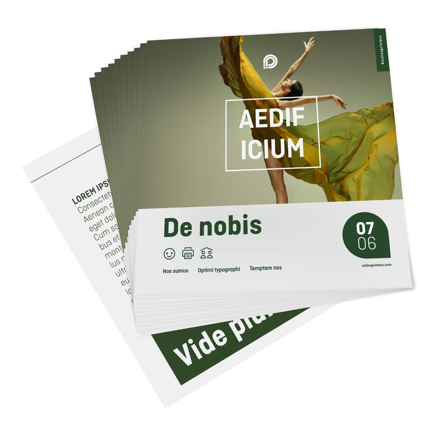 Flyer, A5-Quadrat, einseitig bedruckt (Ansicht C)